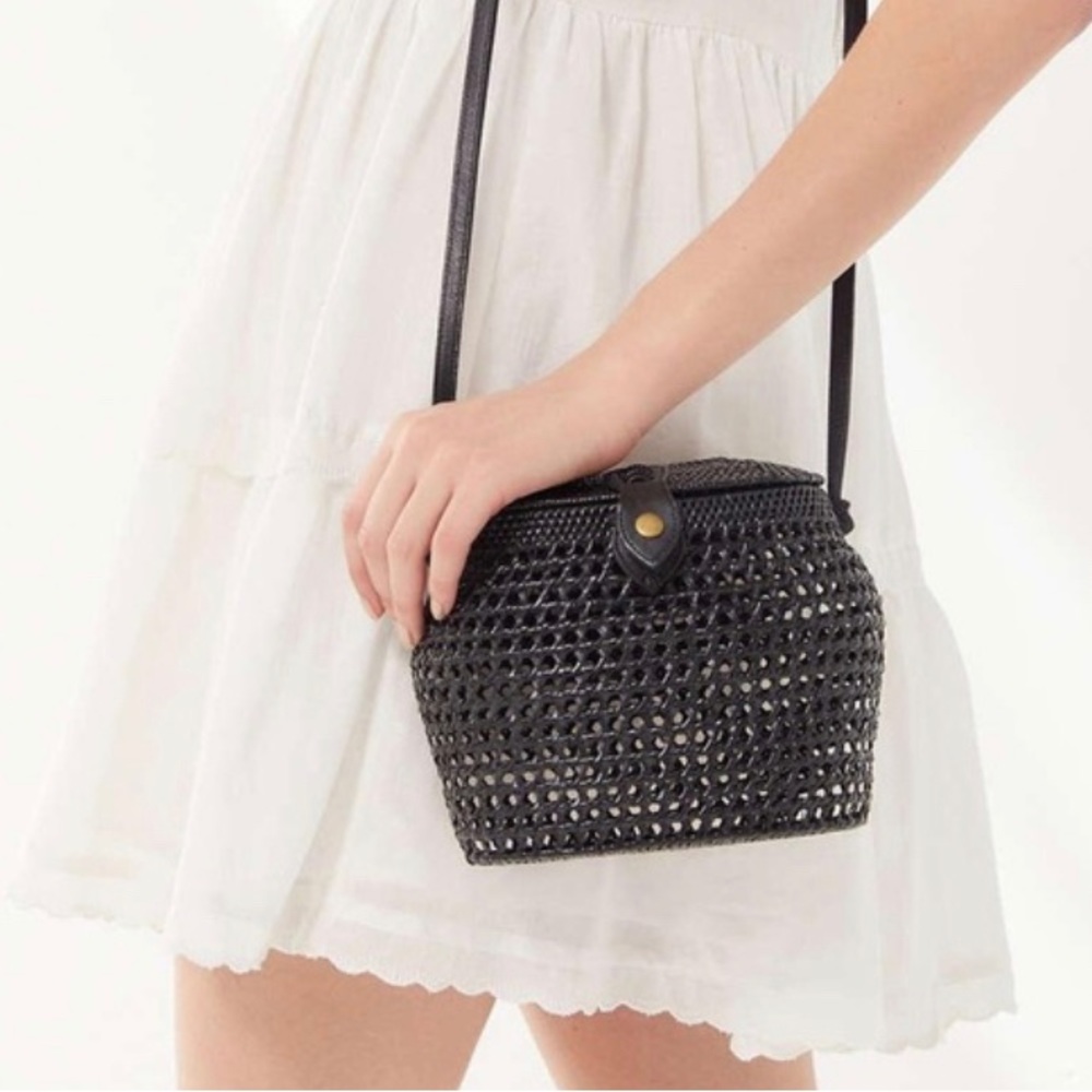 New Faithfull The Brand Paloma Black Crossbody Bag